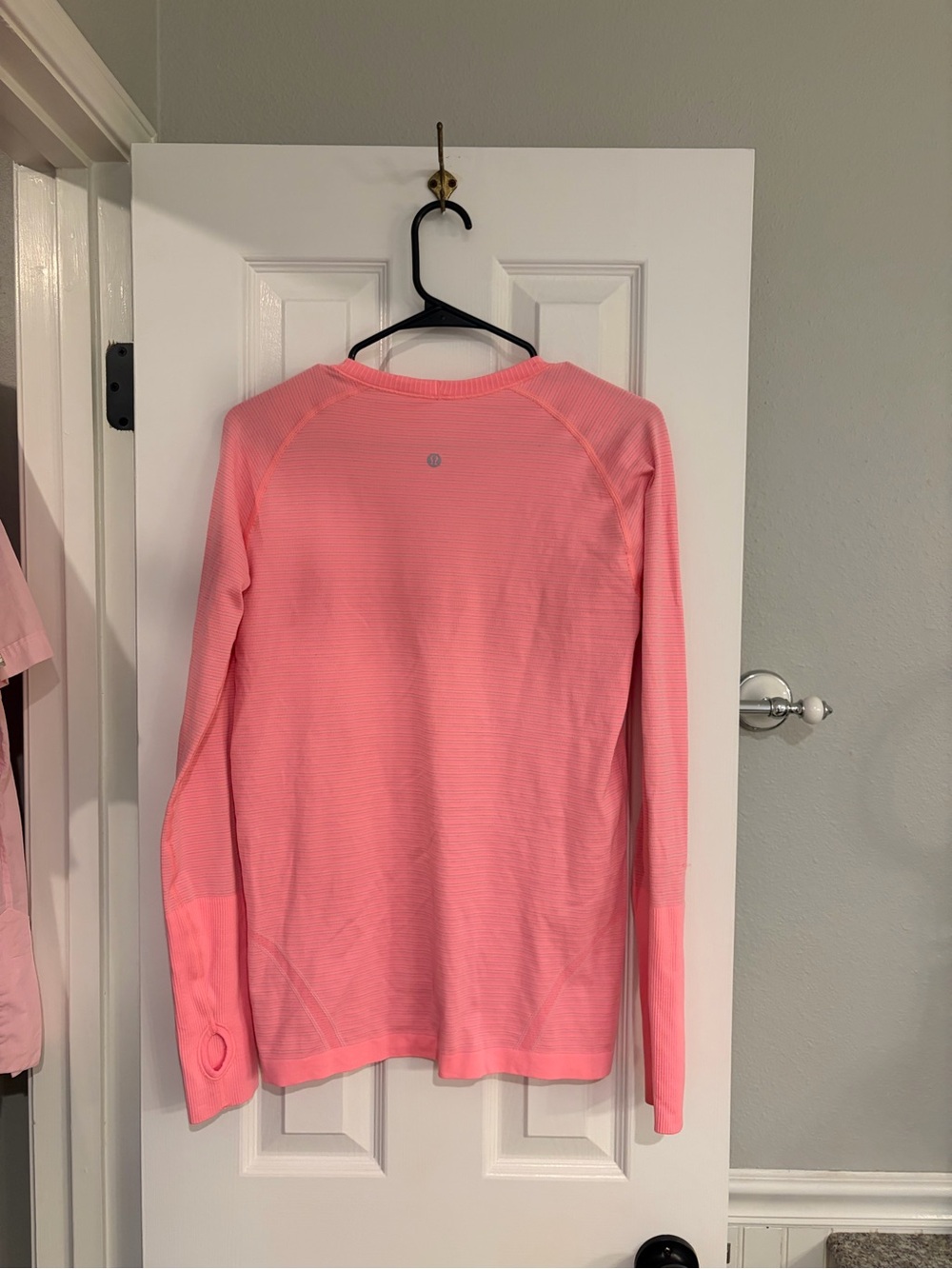 Lululemon Swiftly Tech Long Sleeve Top Pink Coral Size 10 - Picture 5 of 9